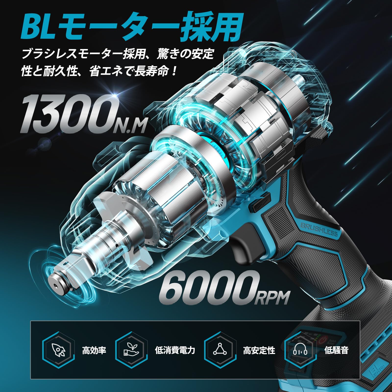 Amazon | 【2025新型】SEESII 電動インパクトレンチ タイヤ交換